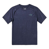 Men's THE NORTH FACE Outdoor hygroscopic Sweat-Wicking Short Sleeve Blue 49AA-H2G