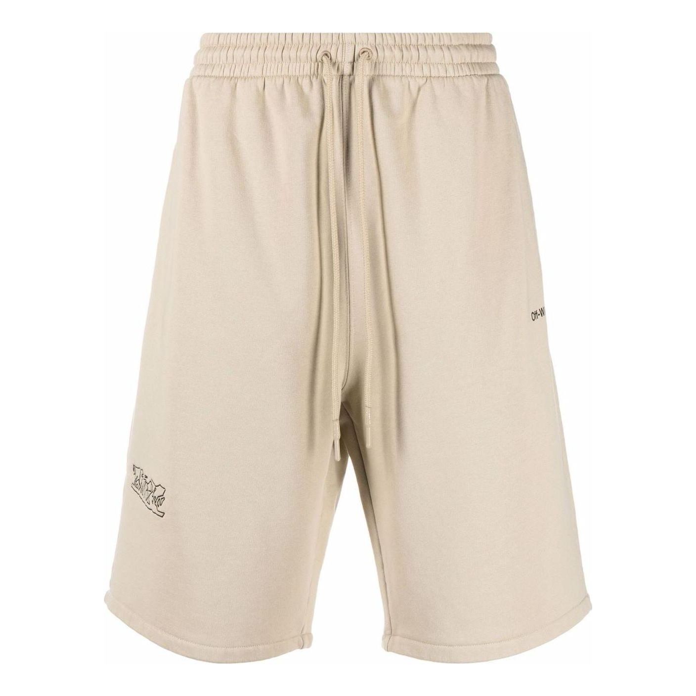 Off-White SS22 Logo Printing Sports Shorts Loose Fit OMCI013S22FLE0071710