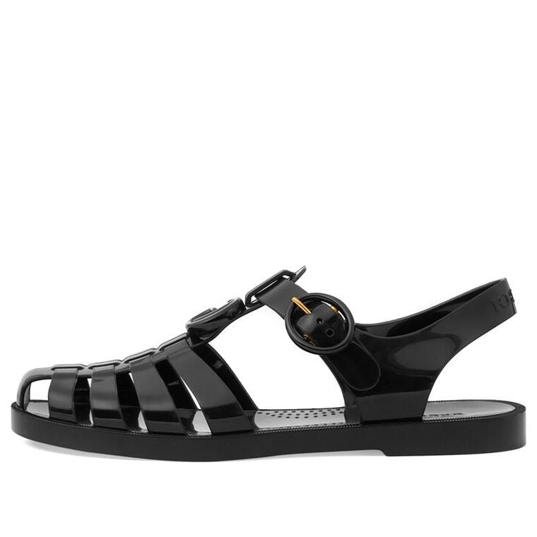 (WMNS) Gucci GG Sandals 'Black' 676971-JFM00-1000
