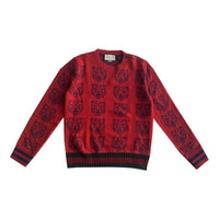 Gucci Knit Sweater Jumper With Tigers 'Red' 474712-X1469-6526