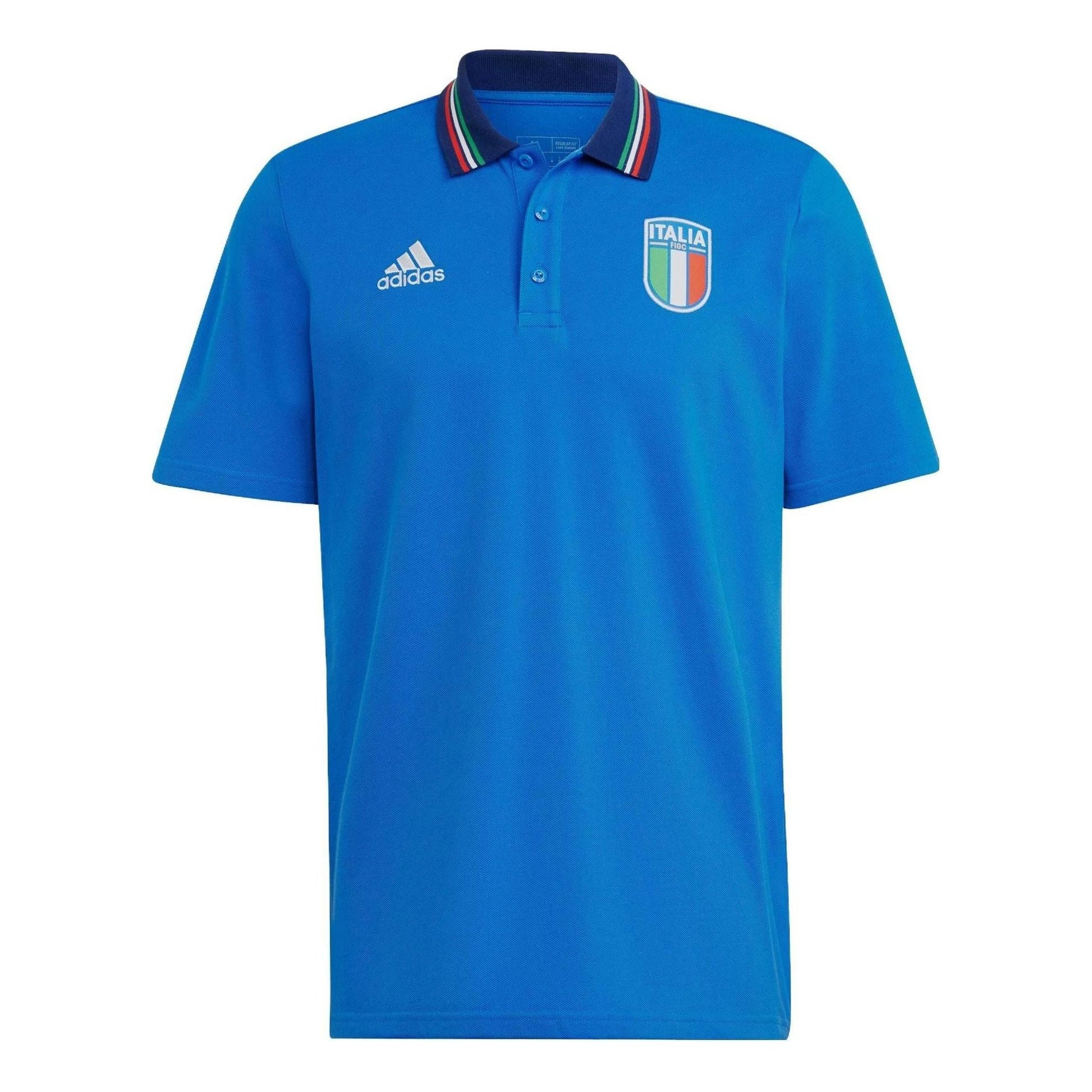 adidas Italy Polo Shirt 'Blue' HT2181