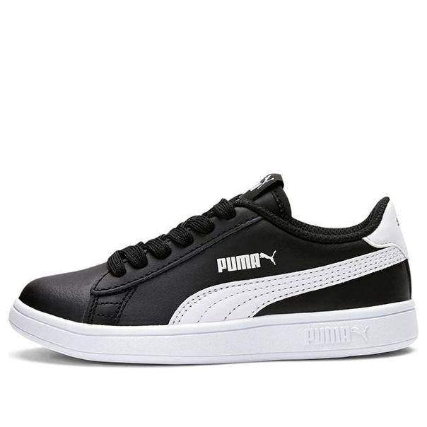 (PS) PUMA Smash V2 L Casual Board Shoes Black/White 365324-03