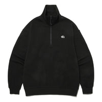 THE NORTH FACE Logo Fleece Half Zip Sweater 'Black' NM5MP03B