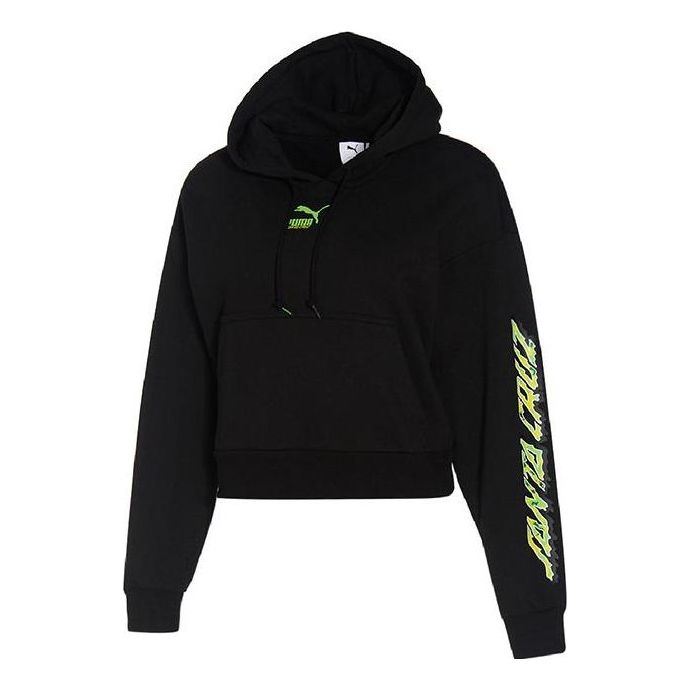 (WMNS) PUMA X SANTA CRUZ W CROPPED Hoodie 532247-01