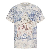 DIOR Around The World Cotton And Linen Blend For Blue 043T03PR446-X5882