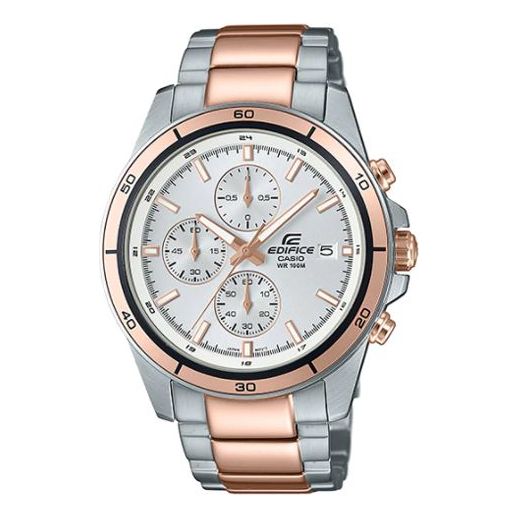 CASIO EDIFICE Quartz Waterproof Mens Rose Gold Analog EFR-526SG-7A5V