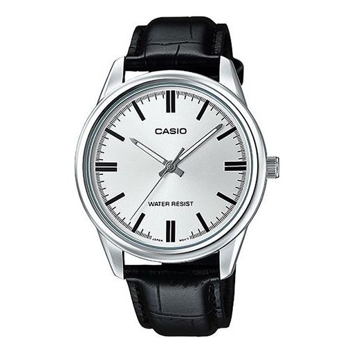 CASIO Quartz Waterproof White Dial Mens White Analog MTP-V005L-7A
