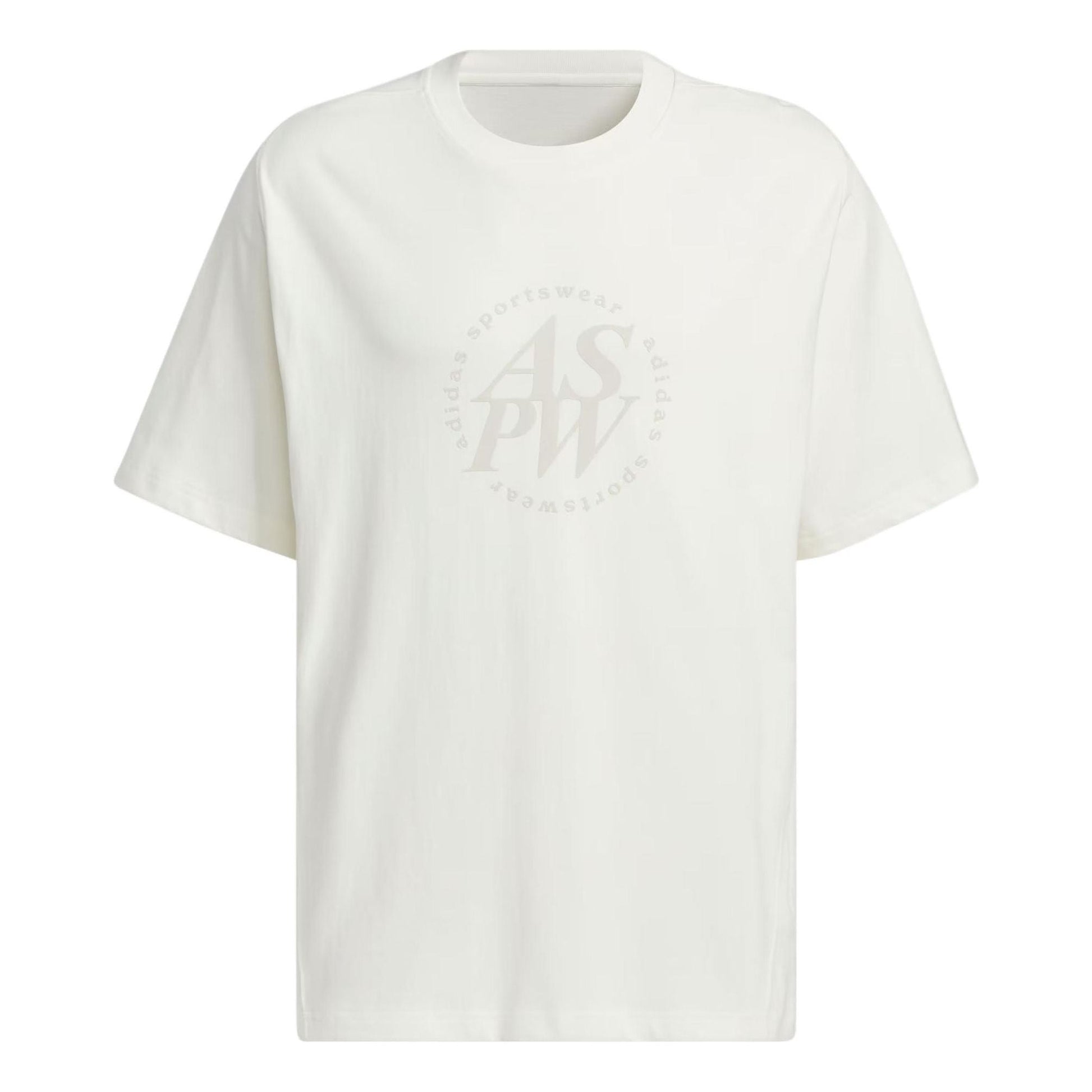 adidas Letter Printed T-Shirt Asia Sizing 'White' JI6257