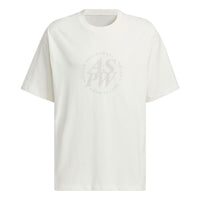 adidas Letter Printed T-Shirt Asia Sizing 'White' JI6257