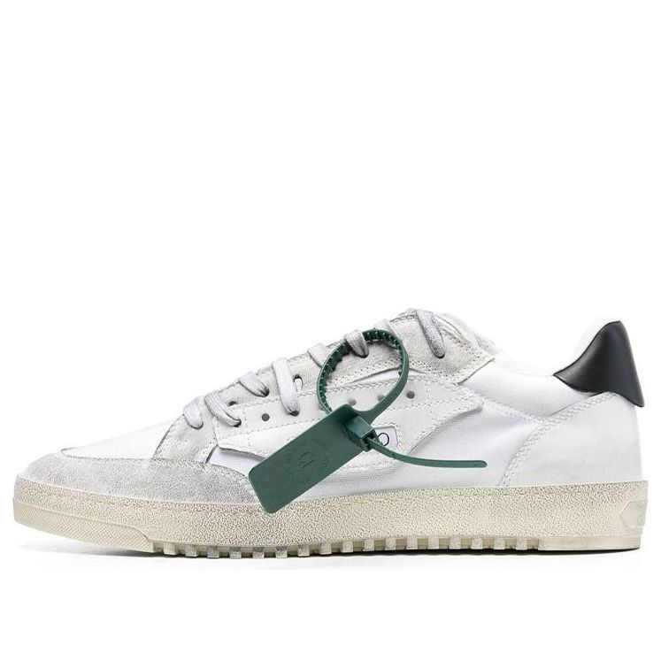 Off-White Vulcanized 5.0 Low Top Distressed Sneaker 'White Black' OMIA227C99FAB0010101