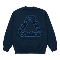 PALACE Alphabet Logo Pattern Round Neck Navy Blue P20CS008