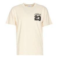 Off-White 23 Logo Slim Short-Sleeve T-Shirt 'Angora Black' OMAA027S24JER0050310