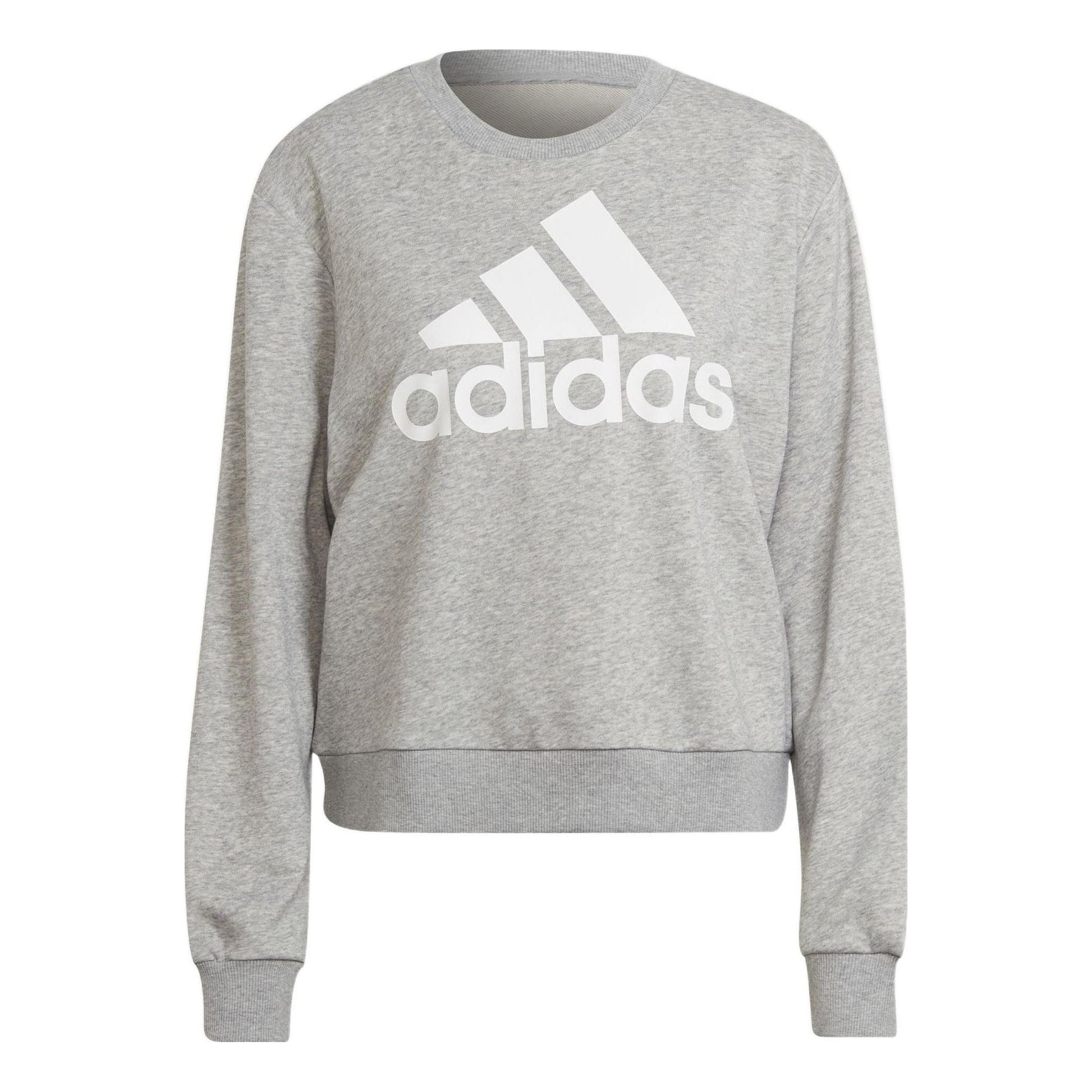 (WMNS) adidas Essentials Logo Loose Jumper 'Grey' HD1753