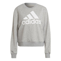 (WMNS) adidas Essentials Logo Loose Jumper 'Grey' HD1753