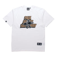 PJs Vigor Surf Leopard print Alphabet Pattern Short Sleeve Unisex White 20SSTS1016-P