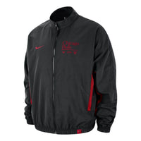 Nike NBA Chicago Bulls DNA Courtside Woven Graphic Jacket 'Black Red' FD8528-010