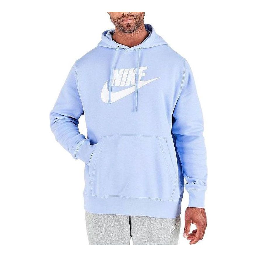 Nike Sportswear Club Fleece Graphic Pullover Hoodie 'Light Marine' BV2973-548