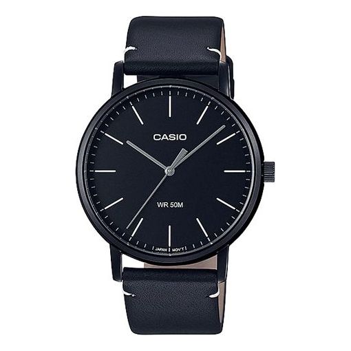 CASIO Sports Quartz Waterproof Mens Black Analog MTP-E171BL-1EVDF