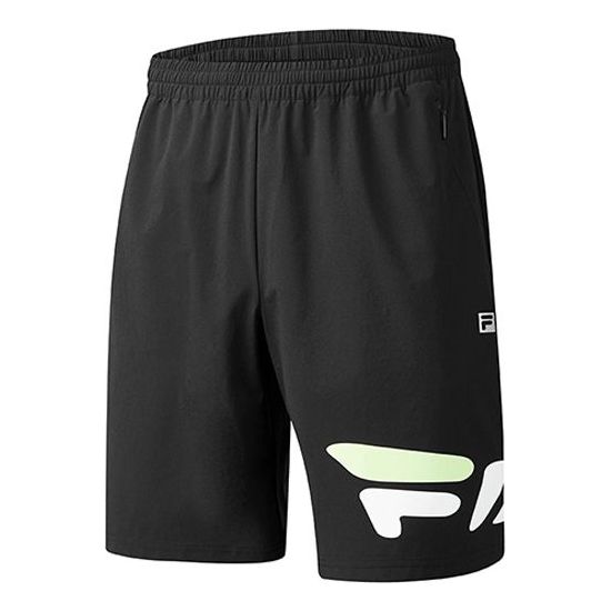 FILA Athletics Subject Logo Printing Woven Sports Shorts Black A11M022371F-BK