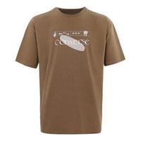 Converse Logo T-Shirt Asia Sizing 'Brown' 10024870-A03