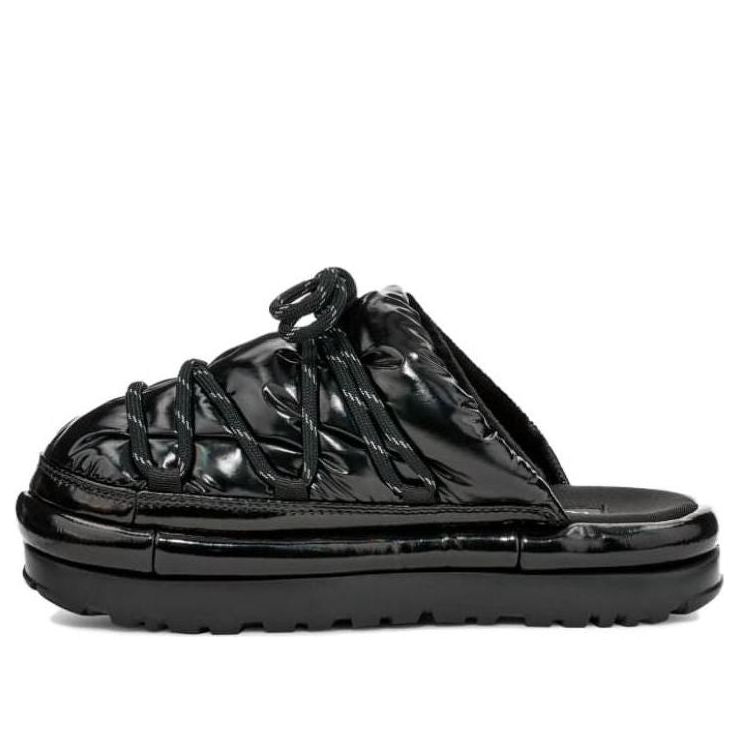 (WMNS) UGG Hi Shine Spaceslider Slide 'Black' 1149033-BLK