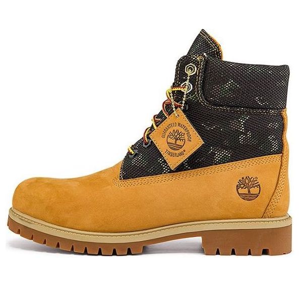 Timberland Heritage 6 Inch Boot 'Wheat Nubuck with Camo' A2KJZW