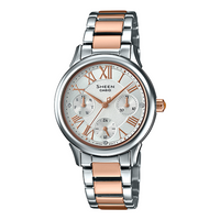 CASIO Sheen Series Quartz Movement Watch Silver Dial Pink Strap HE-3049SPG-7A Analog SHE-3049SPG-7A