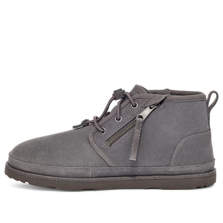 UGG Neumel Adaptive Double Zipper Snow Boots Gray 1118710-CHRC