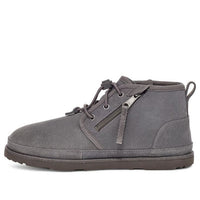 UGG Neumel Adaptive Double Zipper Snow Boots Gray 1118710-CHRC