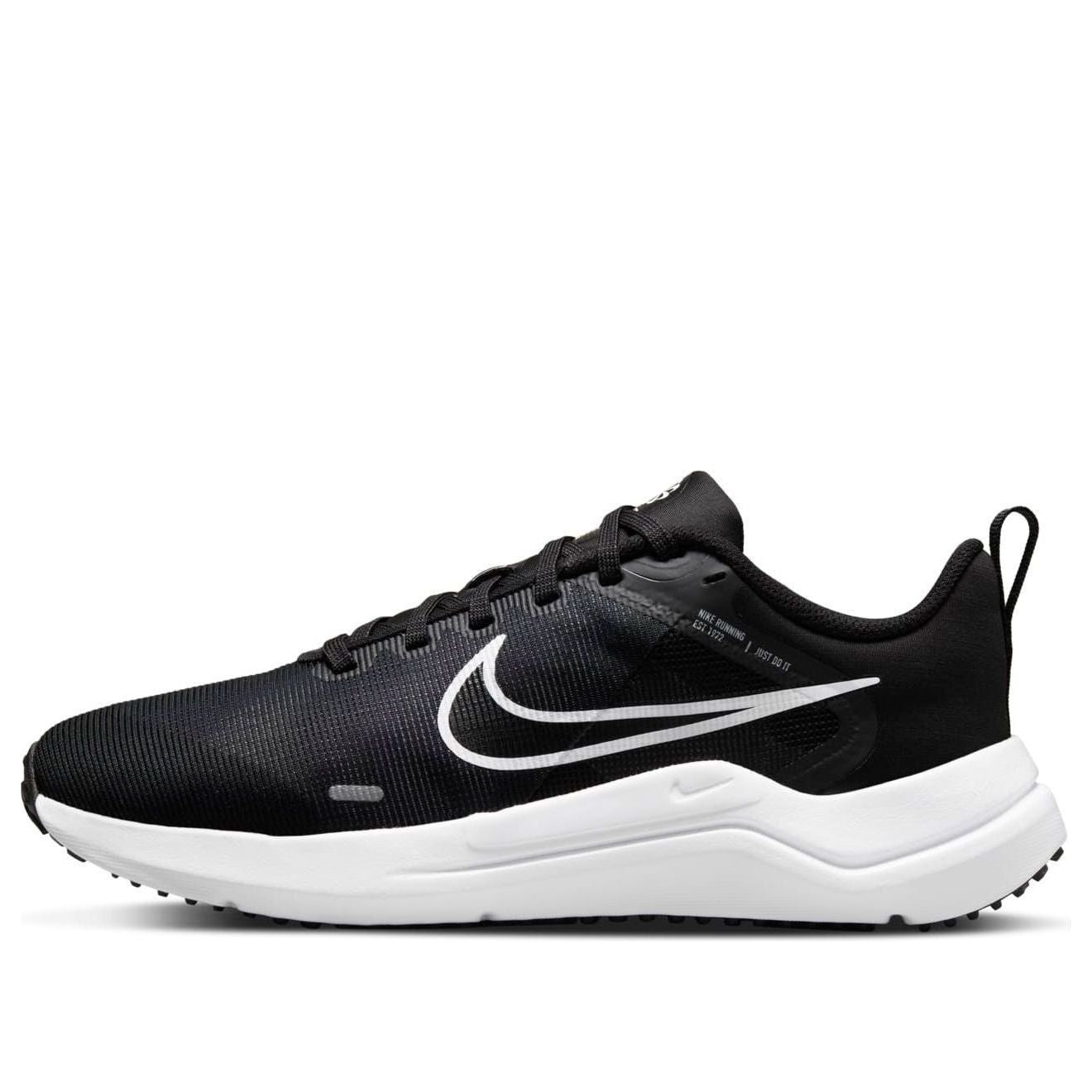 (WMNS) Nike Downshifter 12 'Black Smoke Grey Pure Platinum White' DM0937-001