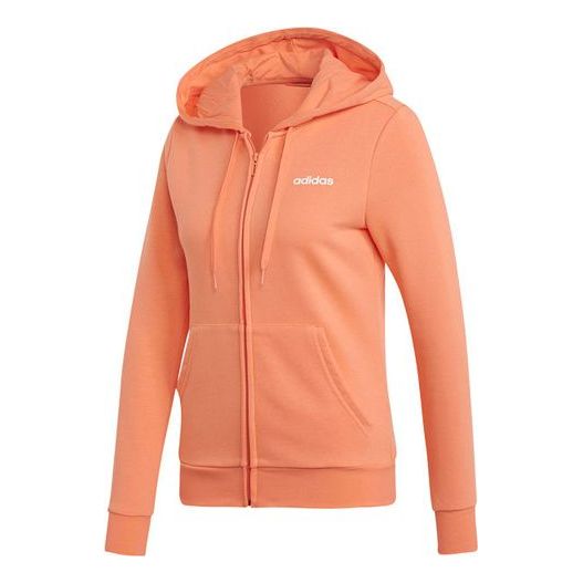 (WMNS) adidas Plain Jacket 'Coral Pink White' EI0668