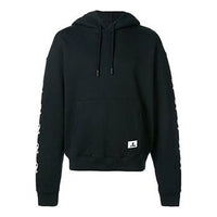 Off-White SS19 Printing Hooded Fleece Men Black OMBB037S190030201001