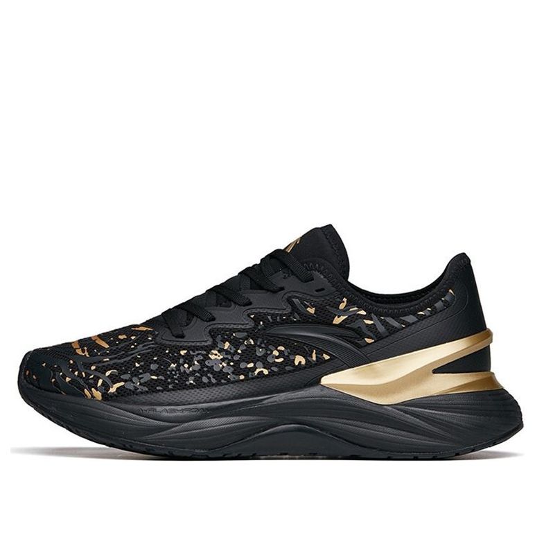 ANTA Chuang 2.0 Lace-up Running Shoes 'Black Gold' 112215586-6
