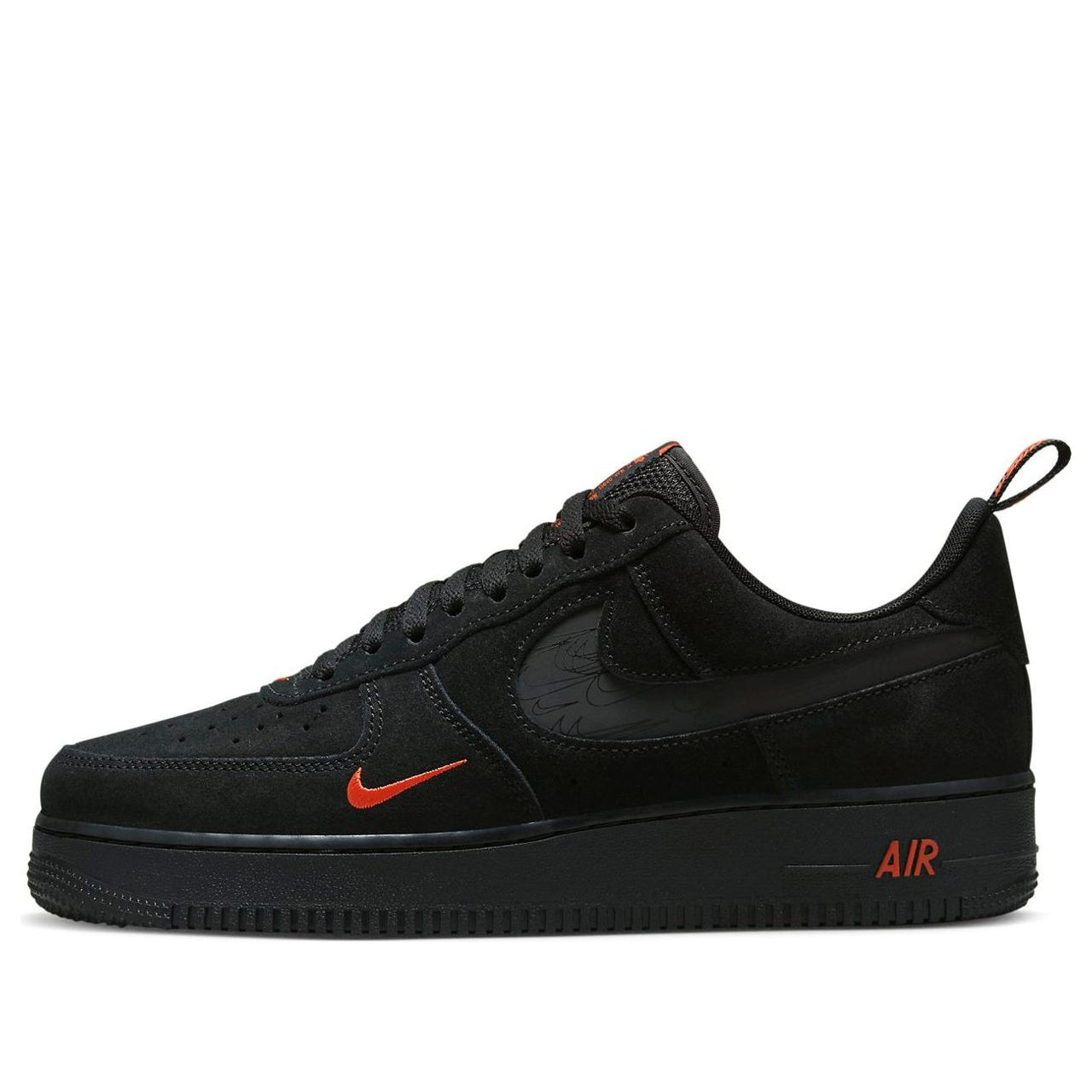Nike Air Force 1 Low '07 LV8 'Multi-Swoosh Black Crimson' DZ4514-001