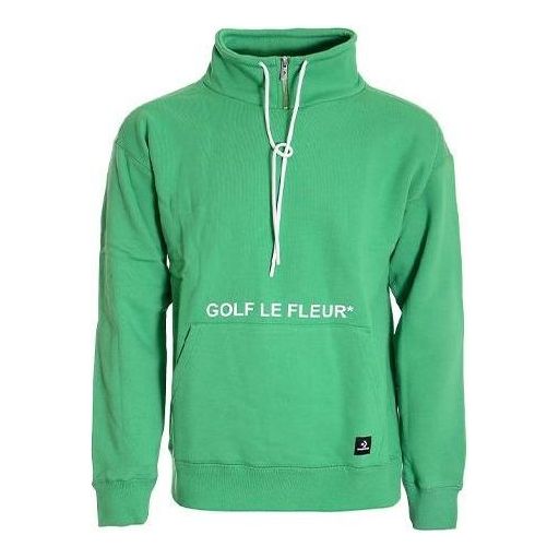 Converse x Golf Le Fleur Quarter Zip Pullover Sweatshirt Asia Sizing 'Green' 10017488-A02