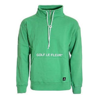 Converse x Golf Le Fleur Quarter Zip Pullover Sweatshirt Asia Sizing 'Green' 10017488-A02