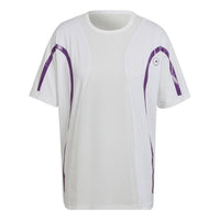 (WMNS) adidas by Stella McCartney TruePace Running Loose T-Shirt Asia Sizing 'White Purple' HG6857
