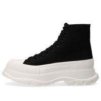 Alexander McQueen Canvas Chunky High-Top Sneakers 'Black' 662678W4QK11320