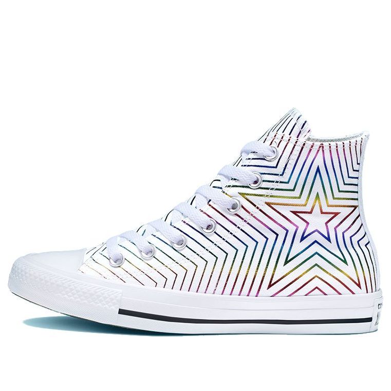 (WMNS) Converse Chuck Taylor All Star High 'Rainbow Metallic Star' 565396F