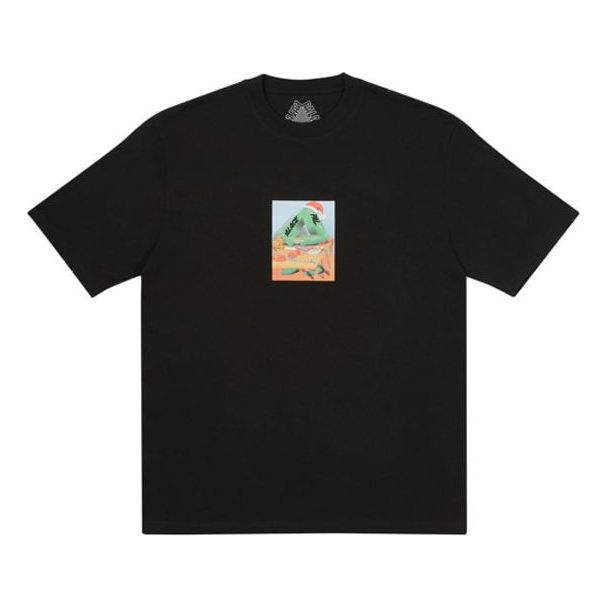 PALACE Minimalistic Casual Round Neck Unisex Black PAL-FW20-509