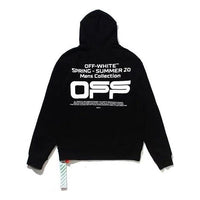 Off-White off Logo Printing Zipper Black OMBE001R20E300041001