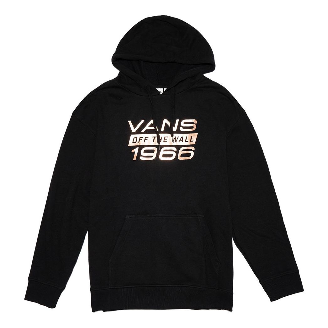 (WMNS) Vans Letter Logo Printing Hoodie Black VN0A4BFJBLK