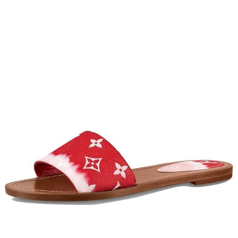 (WMNS) LOUIS VUITTON Lock It Slides 'Red Monogram' 1A7TNC