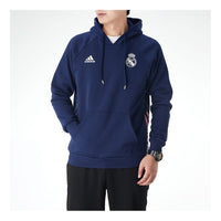 adidas Real Madrid Soccer/Football Sports Pullover Blue GL0048