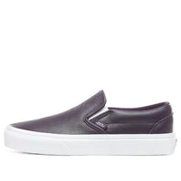Vans Leather Classic Slip-On 'Black White' VN0A38F7VM9