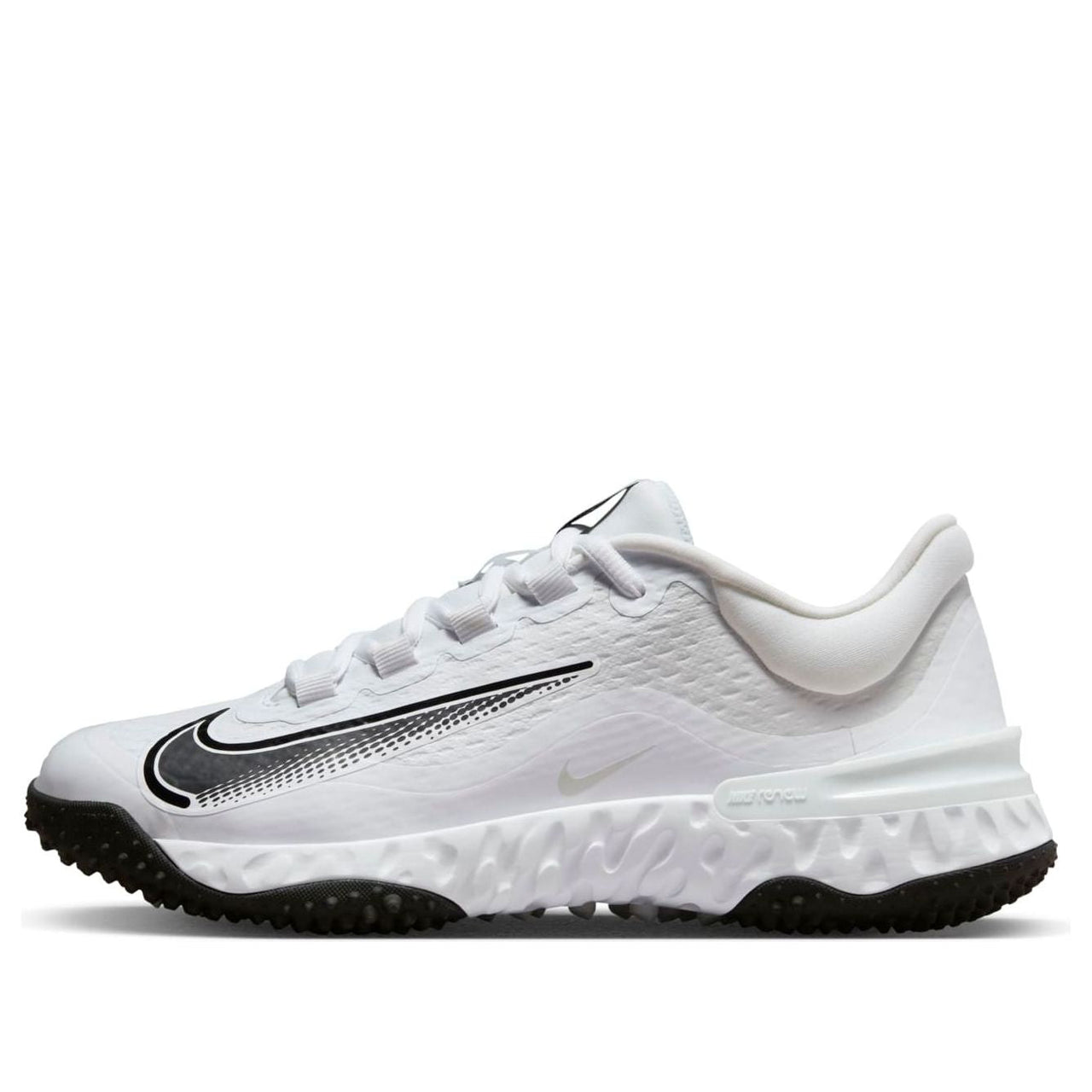 (WMNS) Nike Alpha Huarache Elite 4 Turf 'White Black' FD2746-100