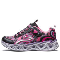 (GS) Skechers Love Lights Low Black/Pink 20180L-BKMT