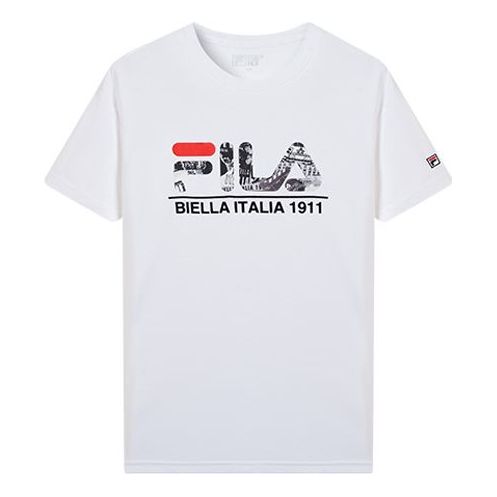 FILA Alphabet Printing Short Sleeve White F61M018102F-WT