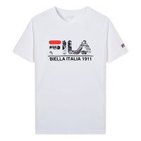 FILA Alphabet Printing Short Sleeve White F61M018102F-WT