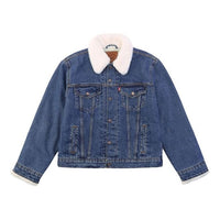 Levis Lamb Wool Denim Jacket Denim-Color 37620-0000